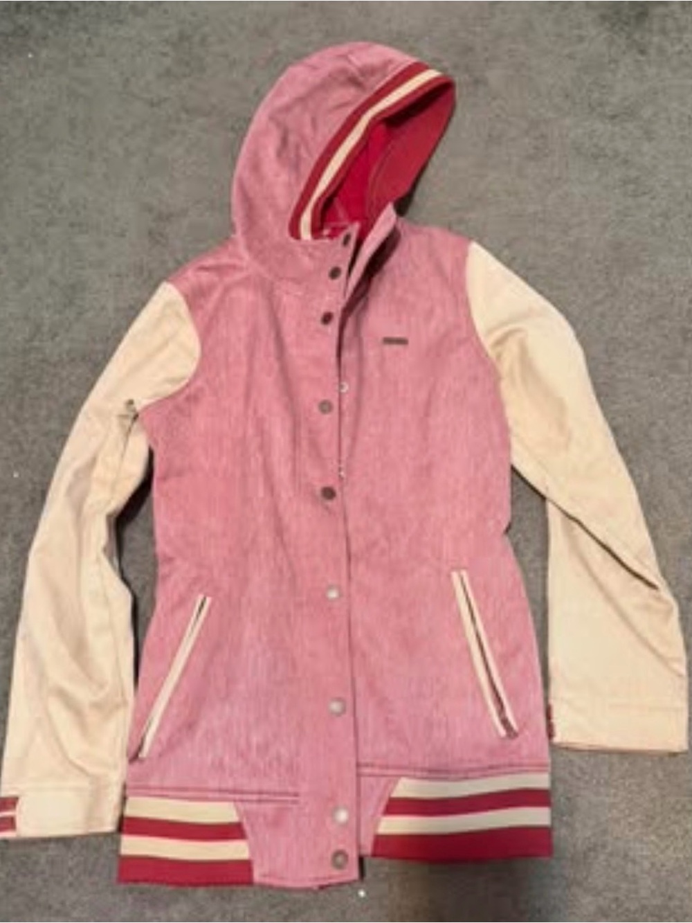 Empyre Pink and Cream Ski Snow Jacket